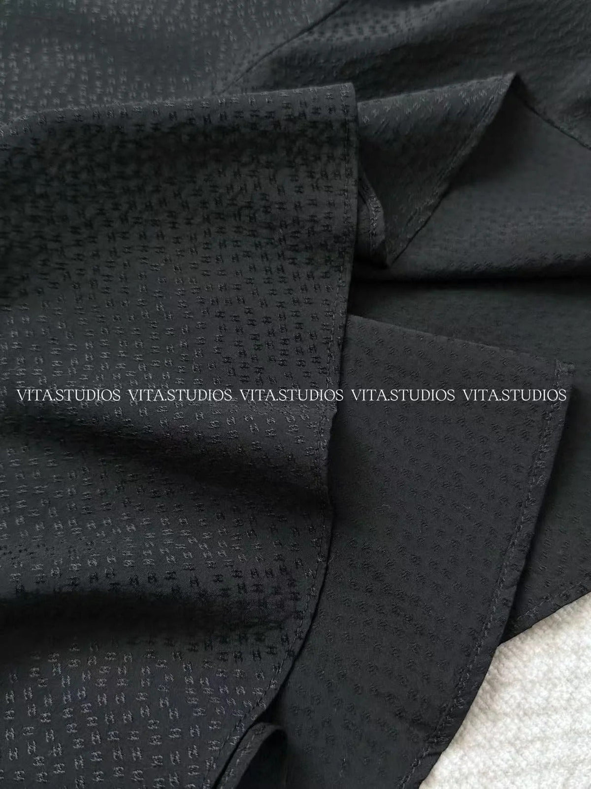 Chanel 26 Fishtail Skirt Black in Silk 298865