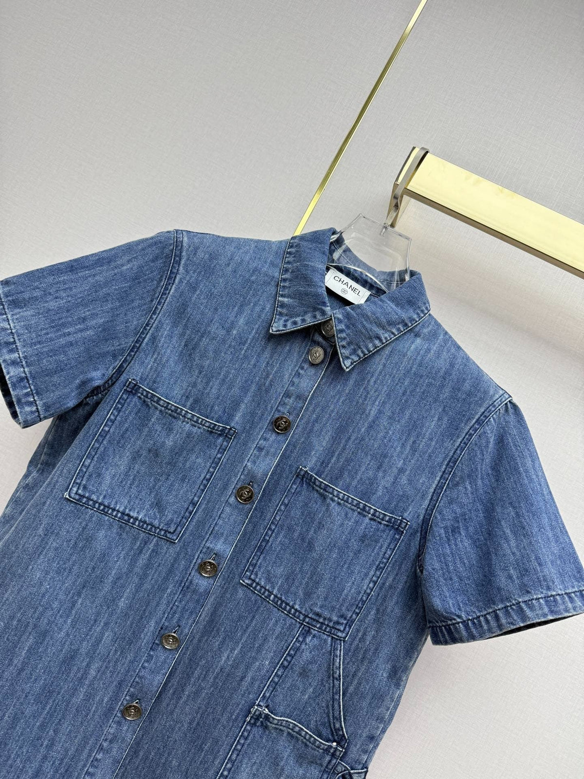 Chanel 26 Shirt Blue in Cotton 367721