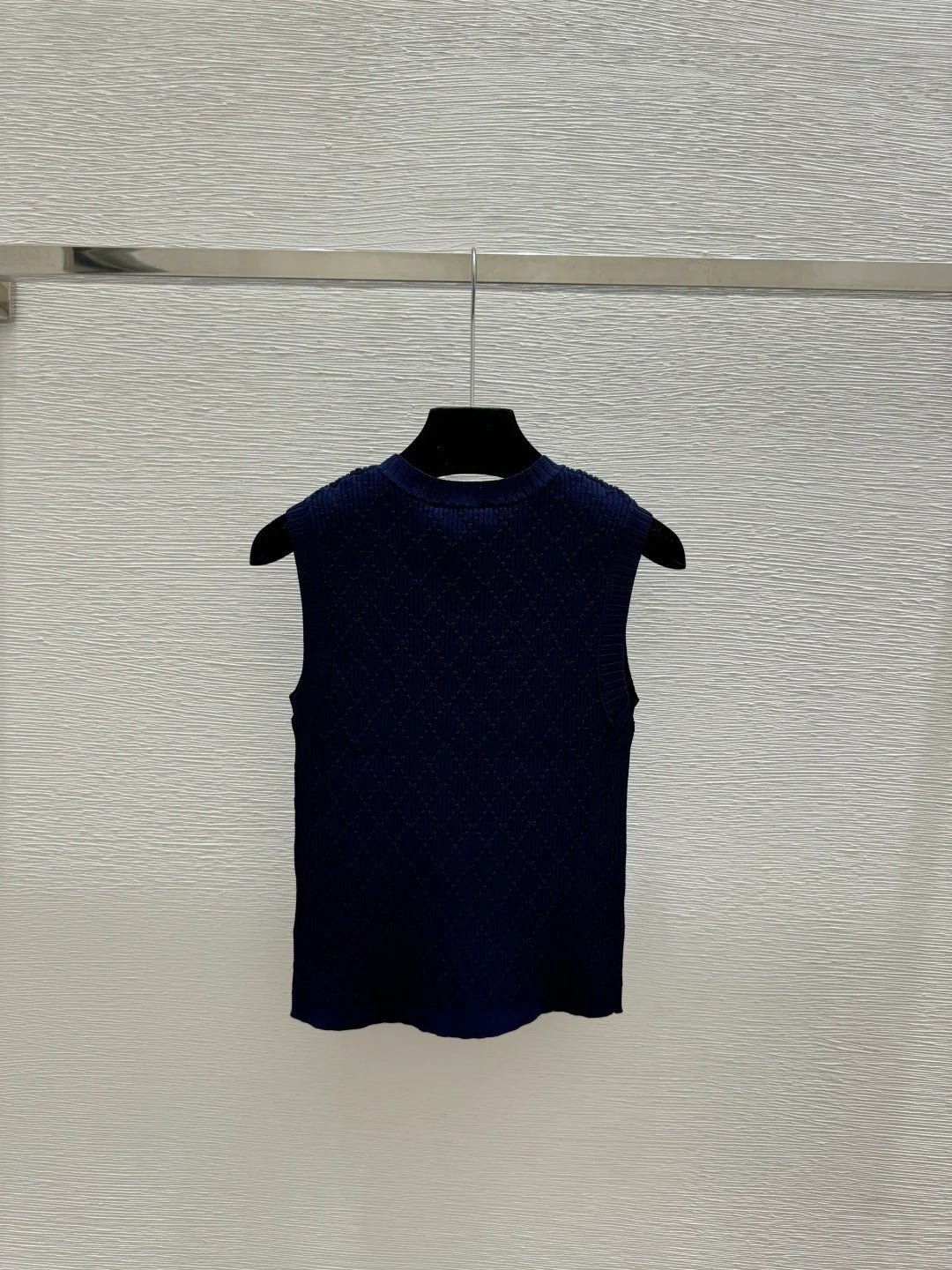 Chanel 2026 Round Neck Knitted Vest Viscose Polyamide 170631