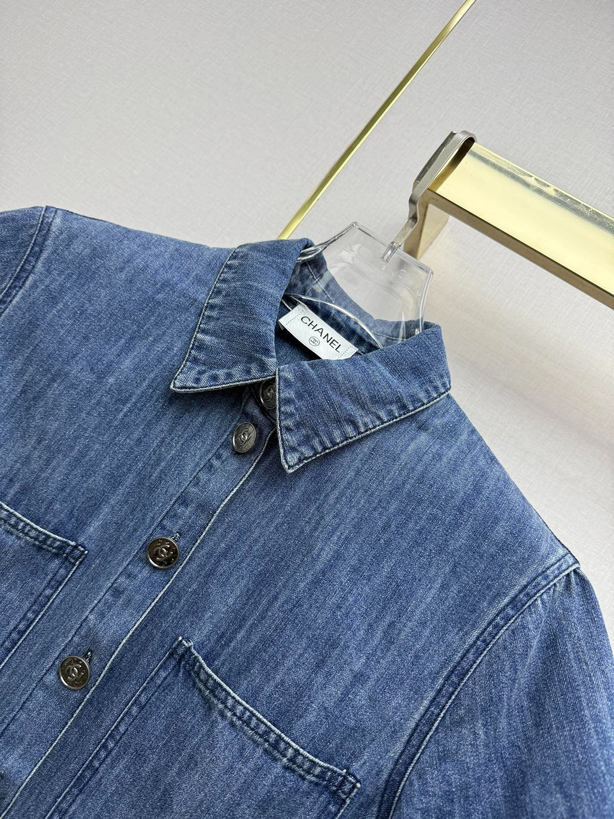 Chanel 26 Shirt Blue in Cotton 367721
