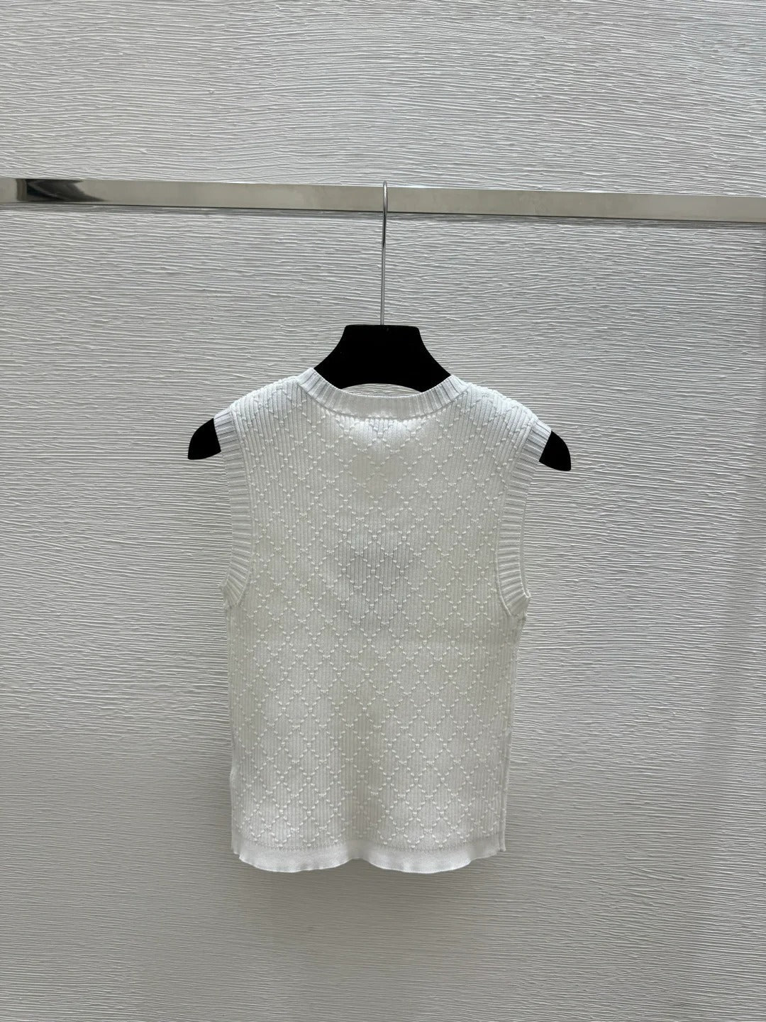 Chanel 2026 Round Neck Knitted Vest Viscose Polyamide 170631