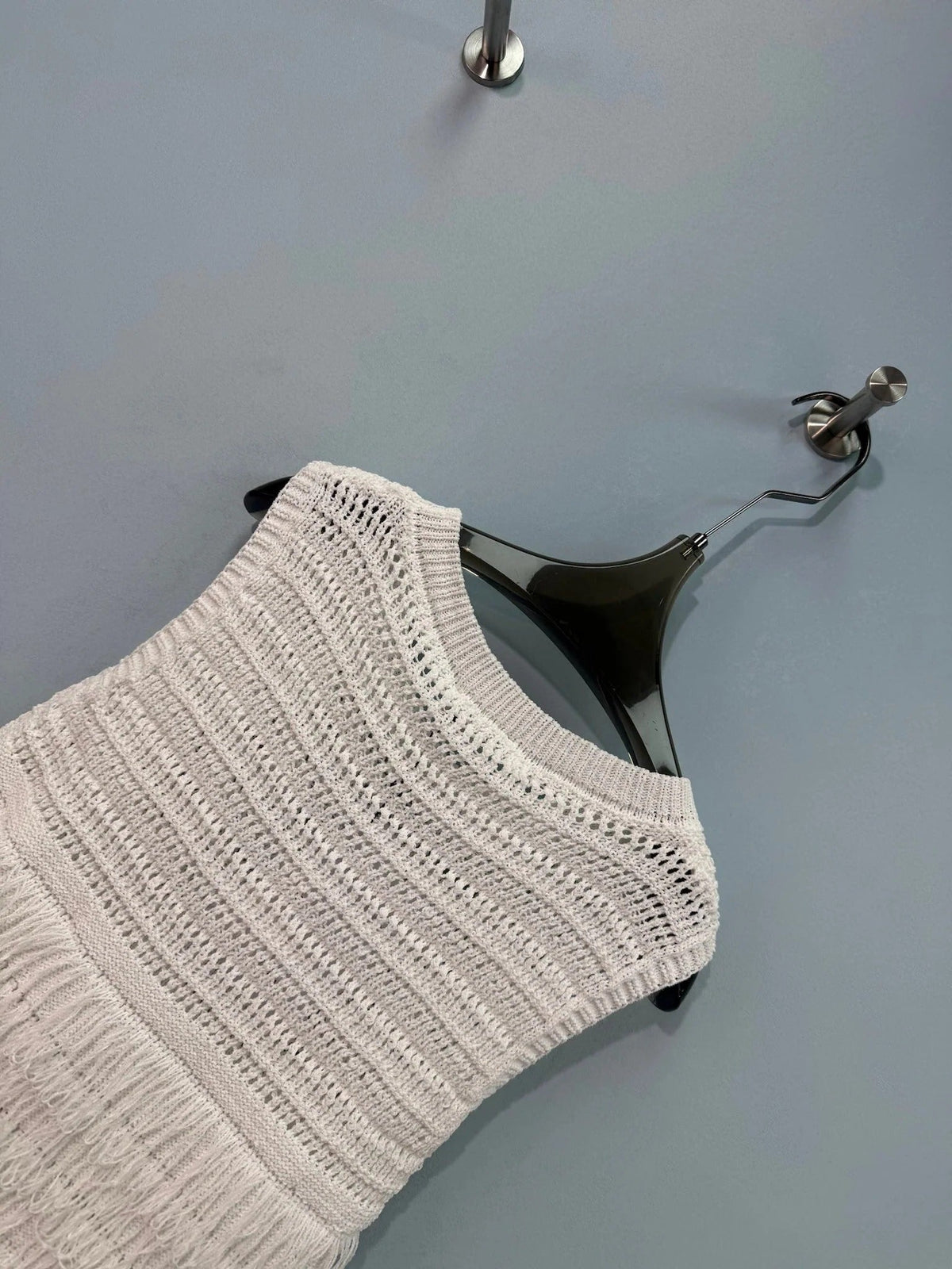 Chanel Vest White in Nitrile Cotton 282527
