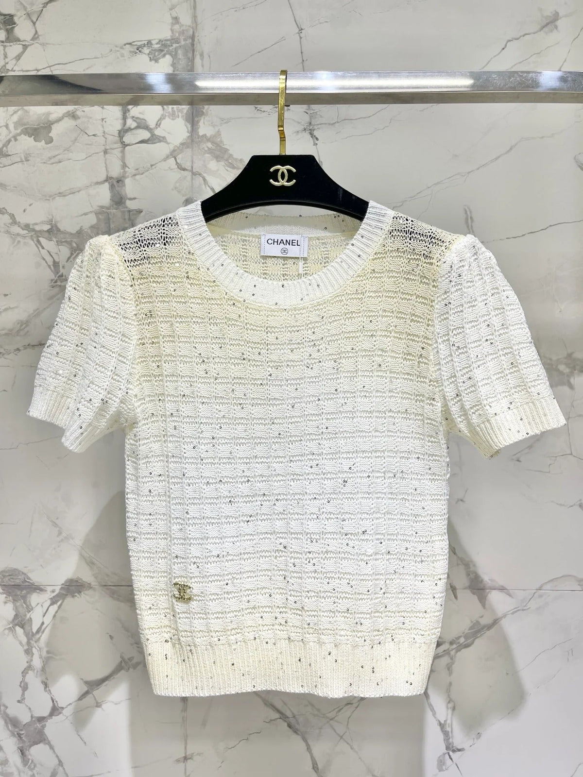 Chanel 2026 Gradient Knit Short-Sleeve Wool 166862