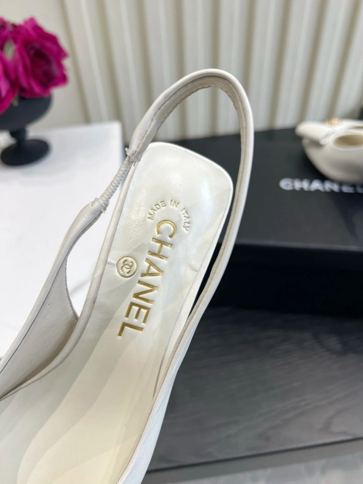 Chanel 2026 Bow-Tie Slingback 60mm Suede Sheepskin 977148