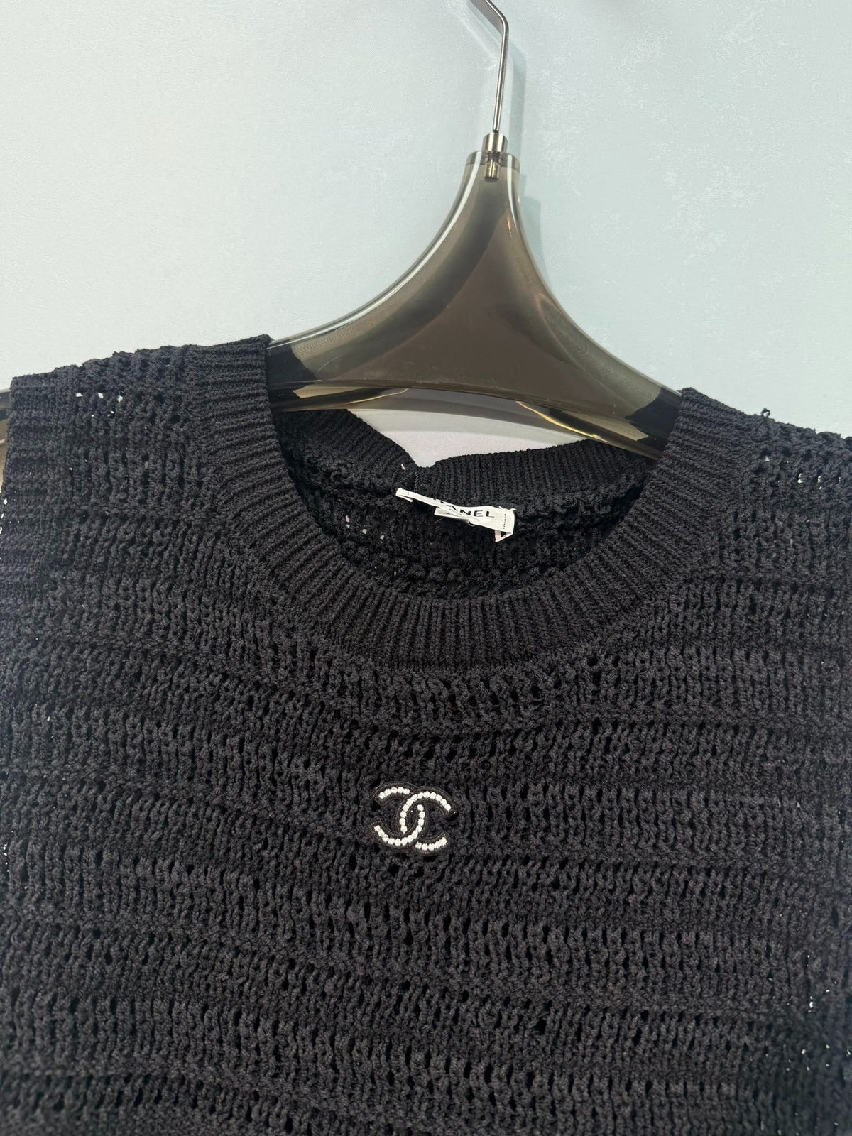 Chanel Vest Black in Nitrile Cotton 282522