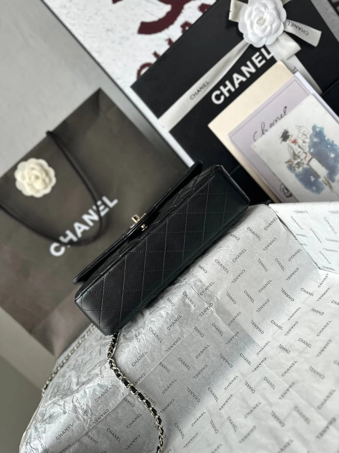 Chanel 2026 Flap Bag with Top Handle 25cm Lambskin