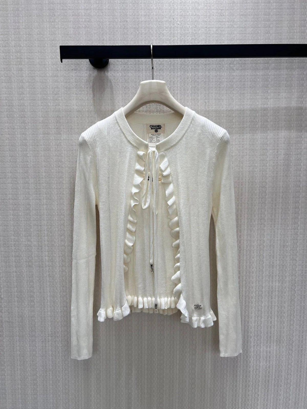 Chanel 2026 Two-piece Knit Set With Ruffled Details Cashmere 827627