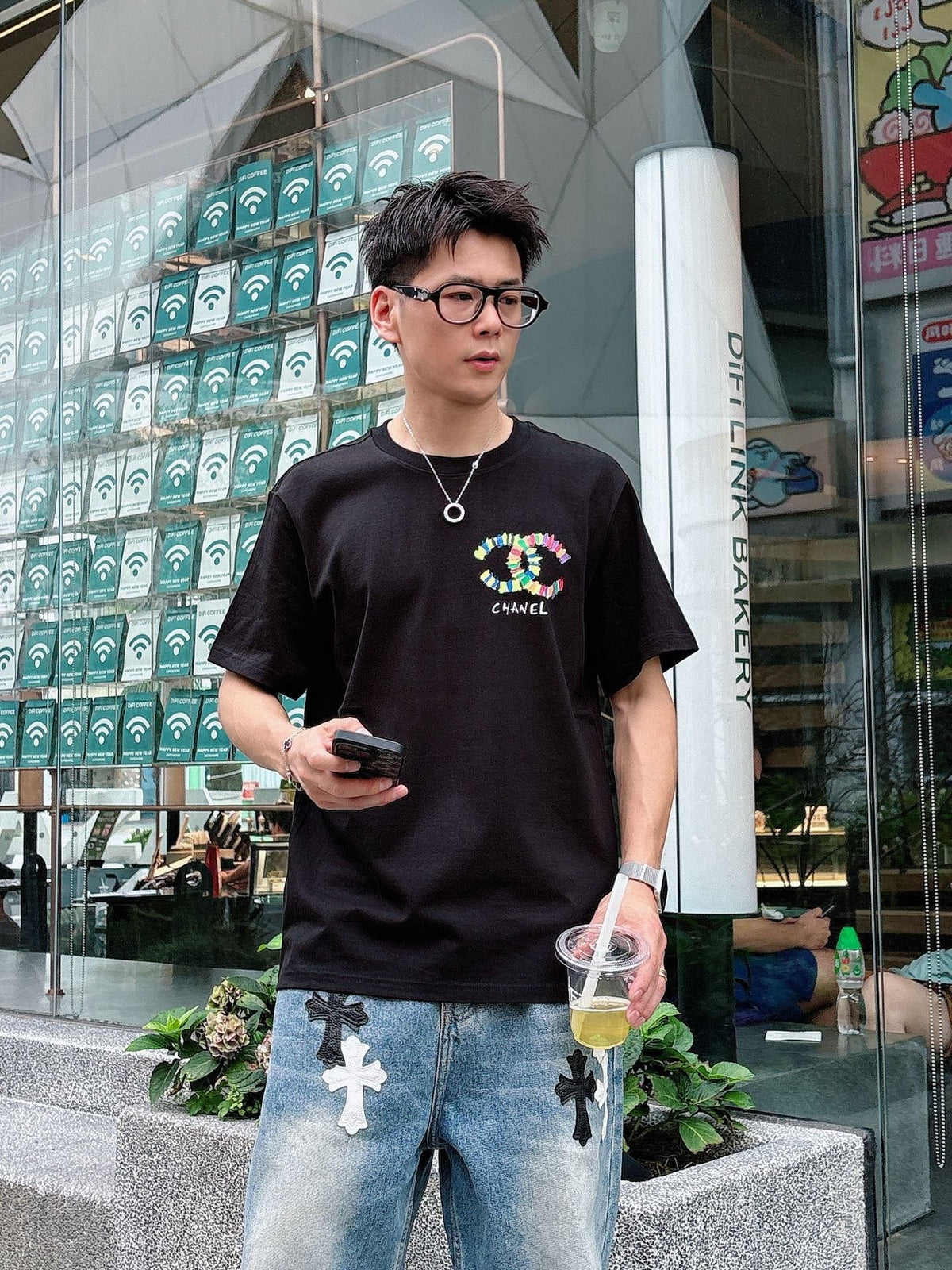 CC 2026 Short-Sleeve T-Shirt Double C Multicolor 419225