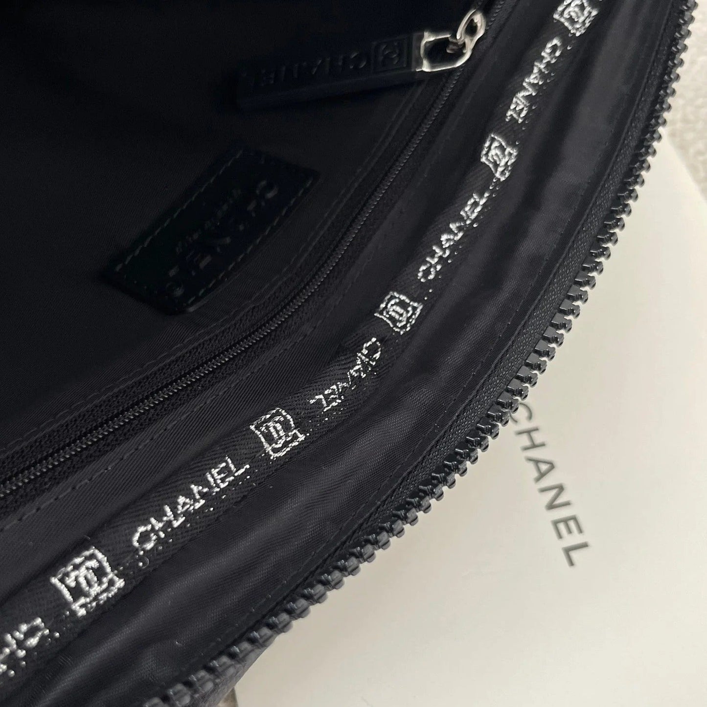 Chanel 2026 Backpack 28cm Black Fabric