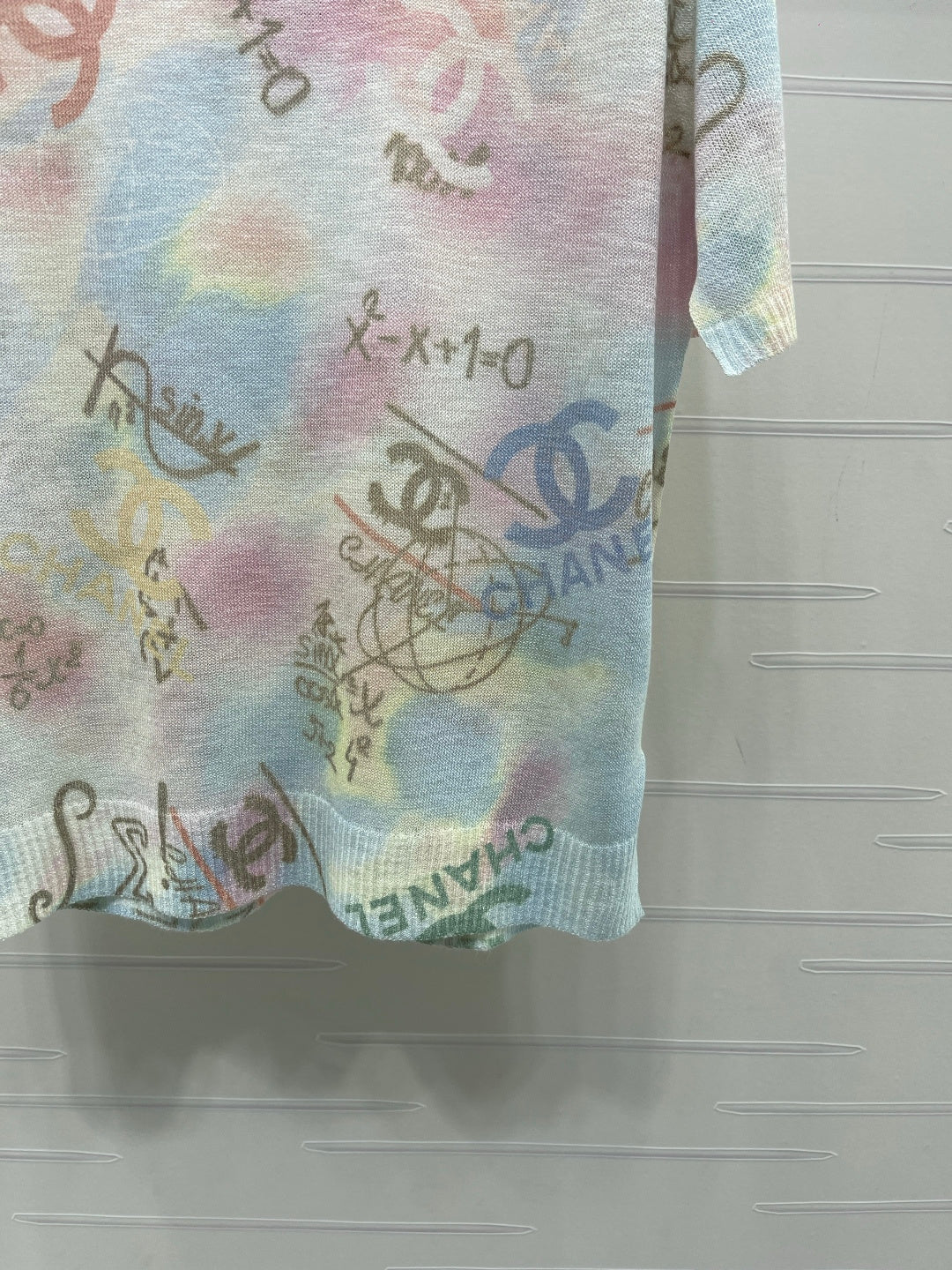 CC 26s Colorful Print Double C Knit Short Sleeve Cotton 382079