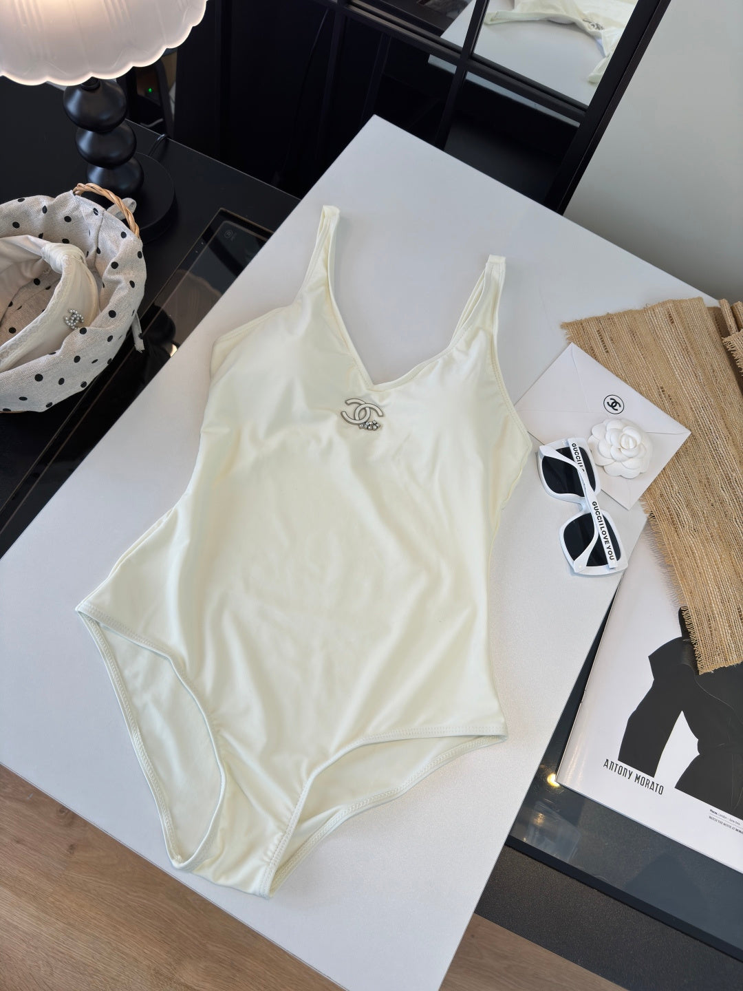 Chanel Bikini White Cotton 185835