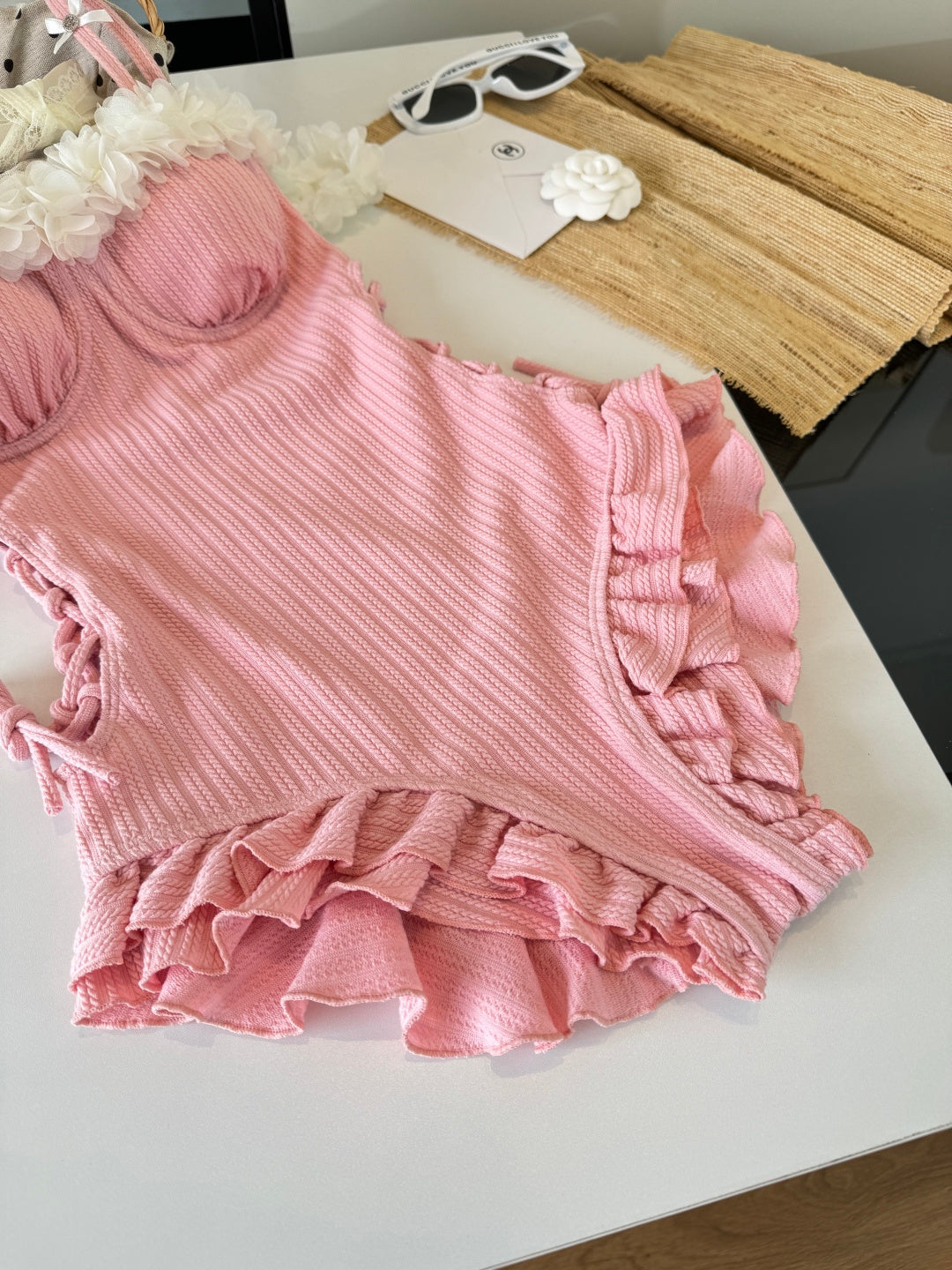 Miu Miu Bikini Pink Cotton 185842
