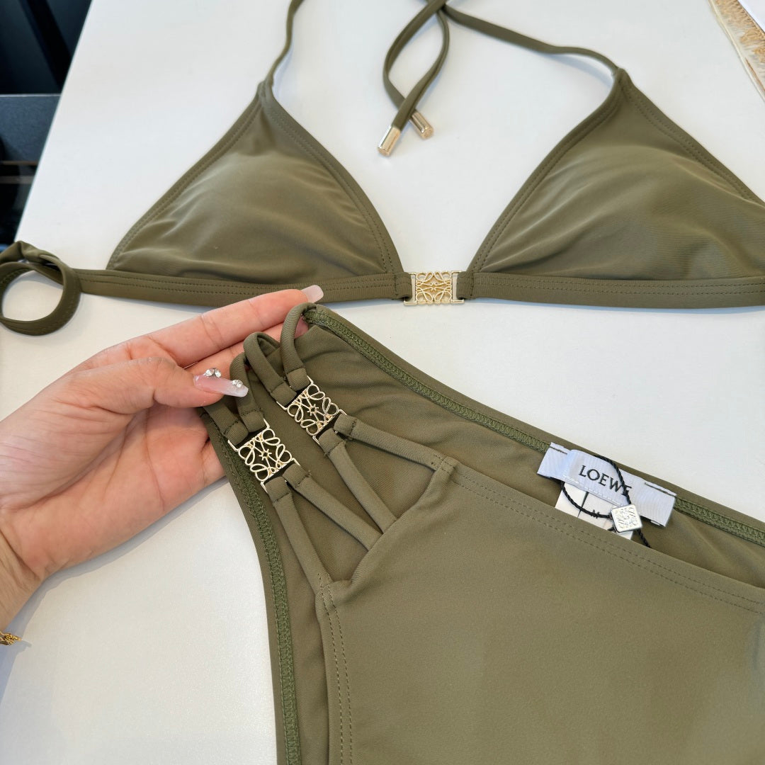 Loewe Two-Piece Bikini Olive 203028