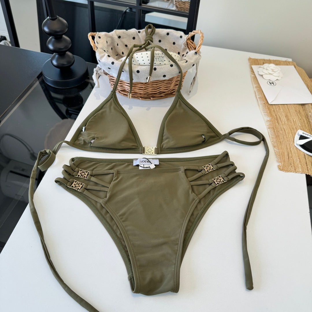 Loewe Two-Piece Bikini Olive 203028