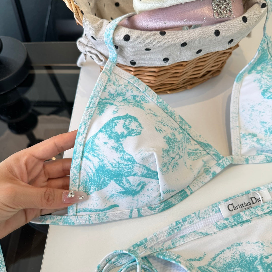 CD 26s Two-Piece Bikini Blue Colorful 201824