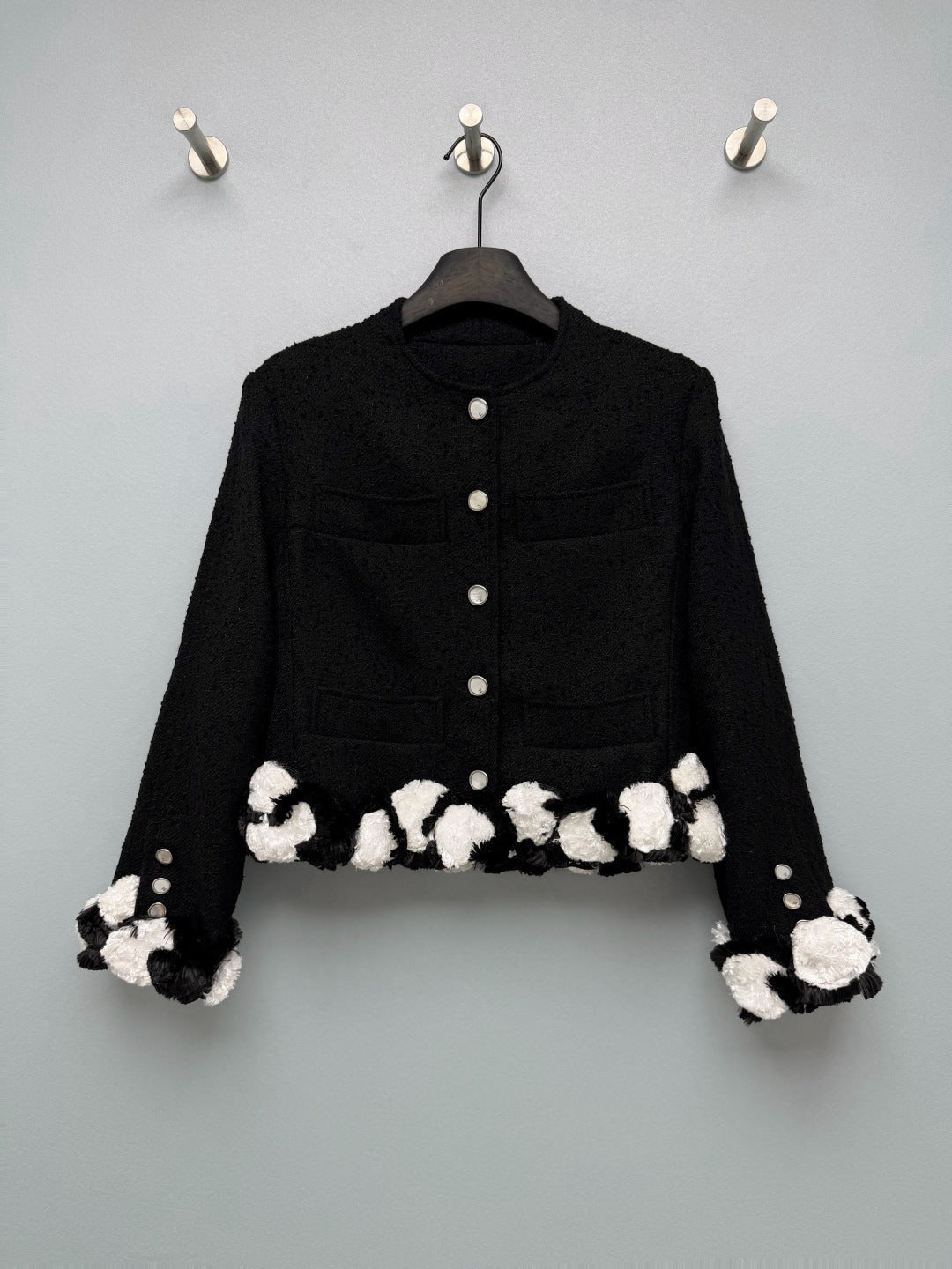 CC 26s Spring Summer 2026 Jacket Black White Cotton
