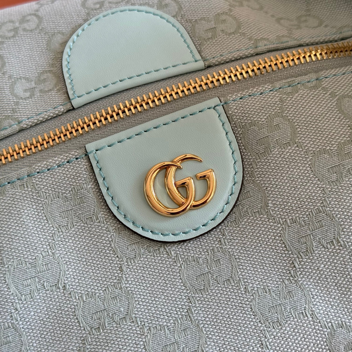 Gucci 2026 Vanity GG-Canvas Top Handle Bag 27.5cm Green Canvas Leather 280774