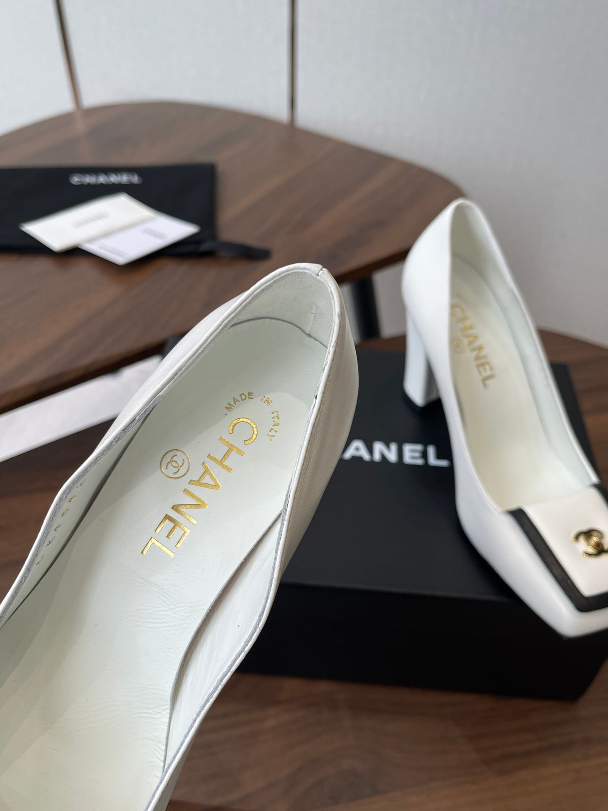 CC SS26 Mathieu Blazy Pumps 90mm White Sheepskin 529525