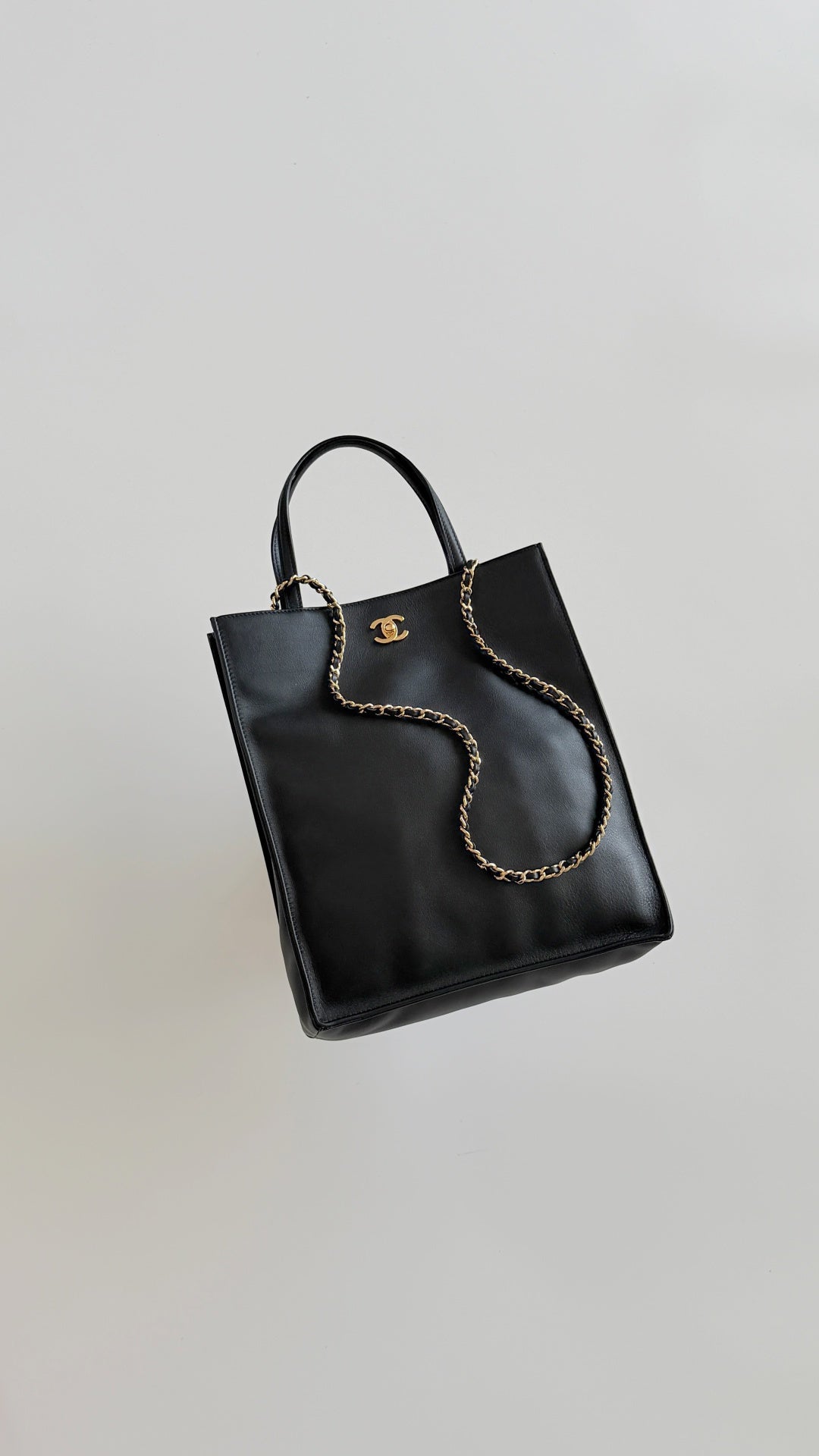 CC Métiers d’art 2026 Small Shopping Bag Black Calfskin