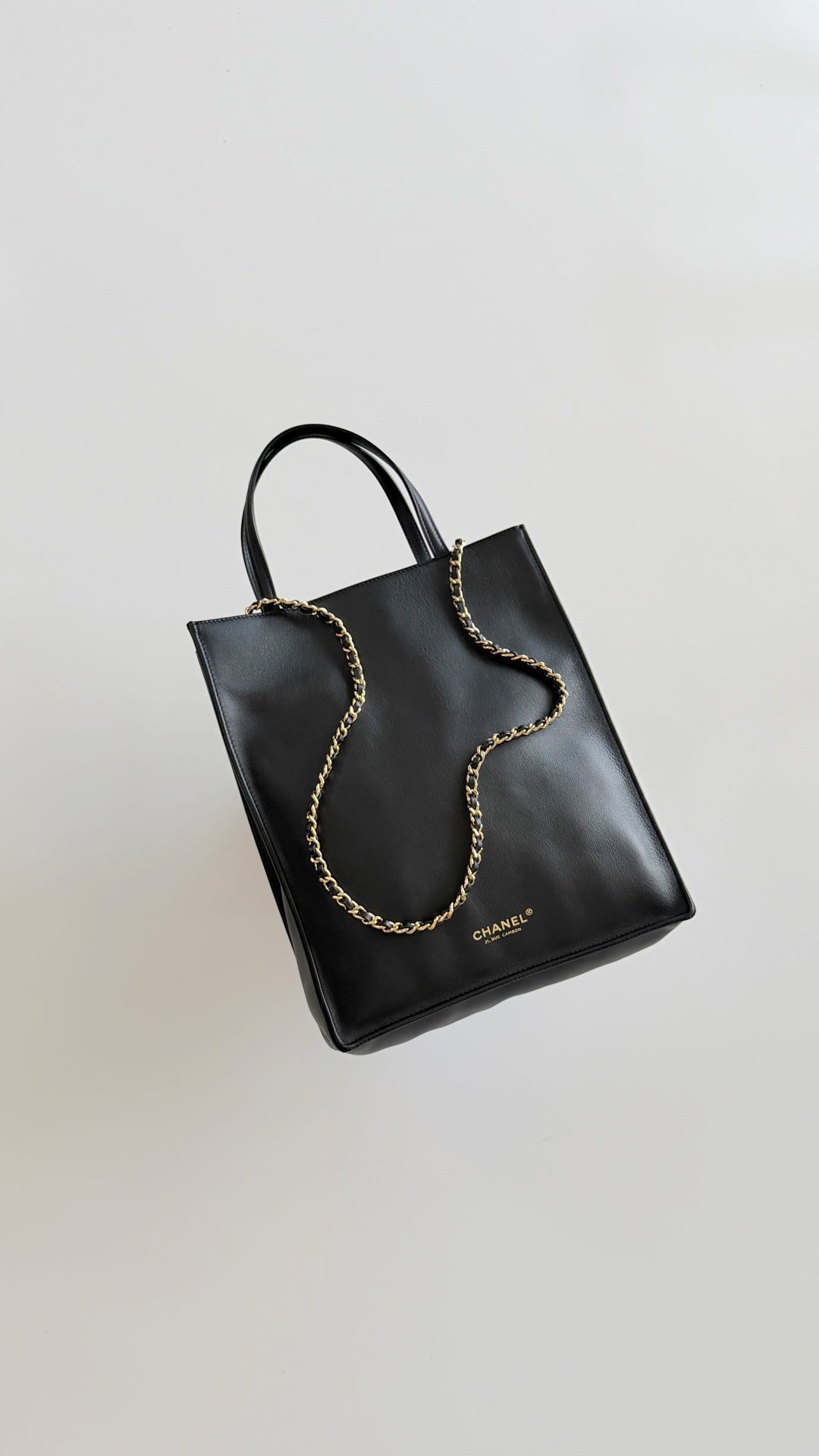 CC Métiers d’art 2026 Small Shopping Bag Black Calfskin
