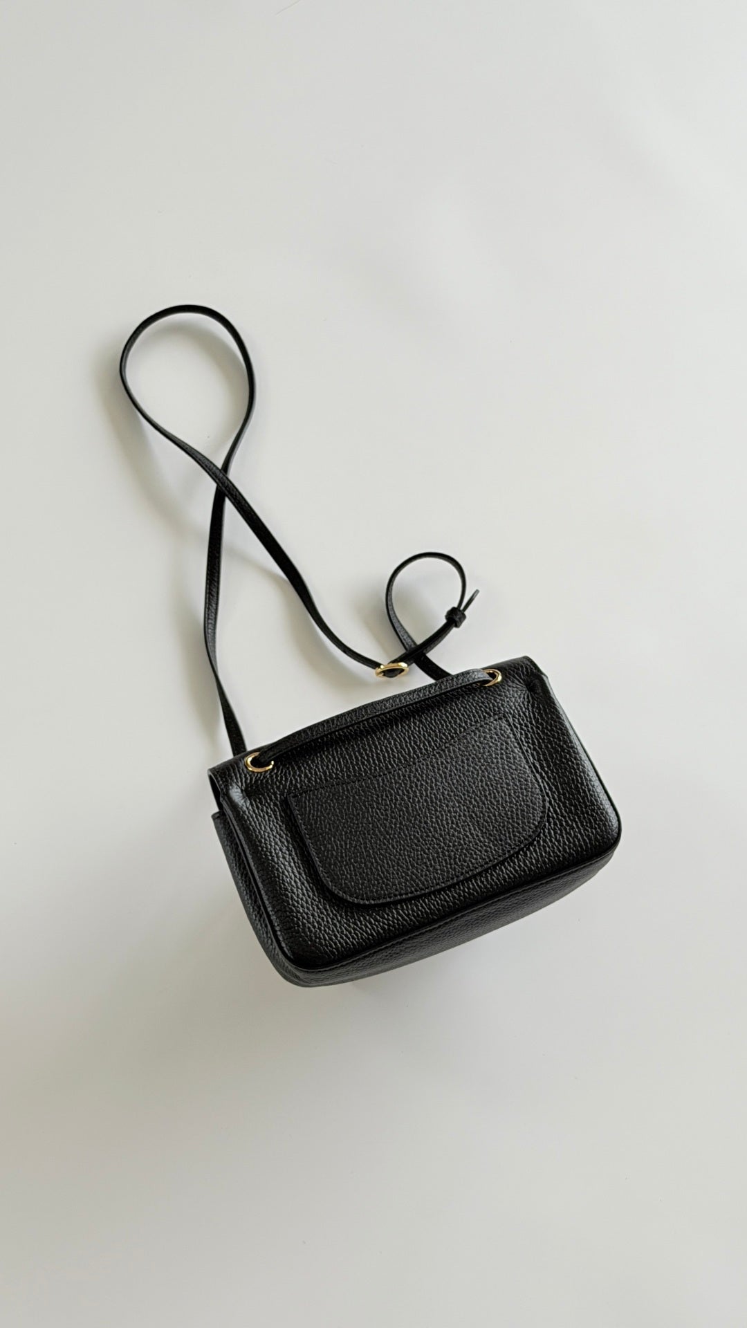 CC 26s Flap Bag Mini 20cm Black Cowhide