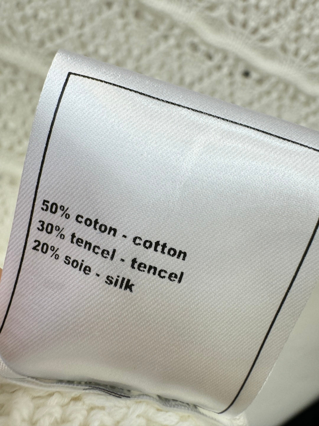 CC 26s Vest Dress White Cotton Tencel Silk 363538