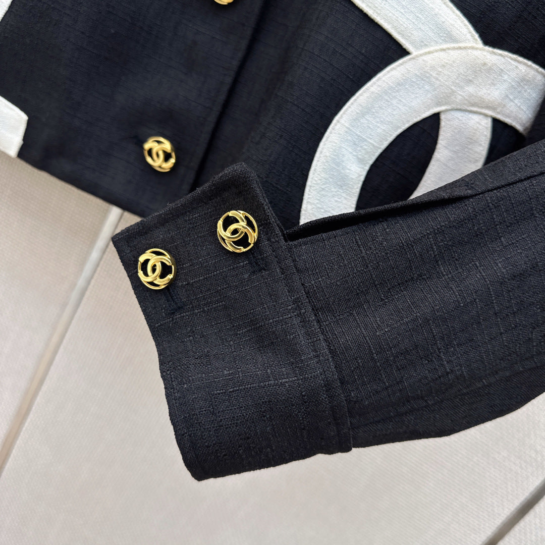 CC 26s Cruise 2026/27 Look 21 Blazer Black Cotton 409186