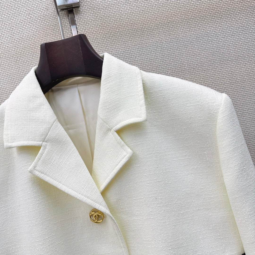 CC 26s Cruise 2026/27 Look 21 Blazer White Cotton 409187