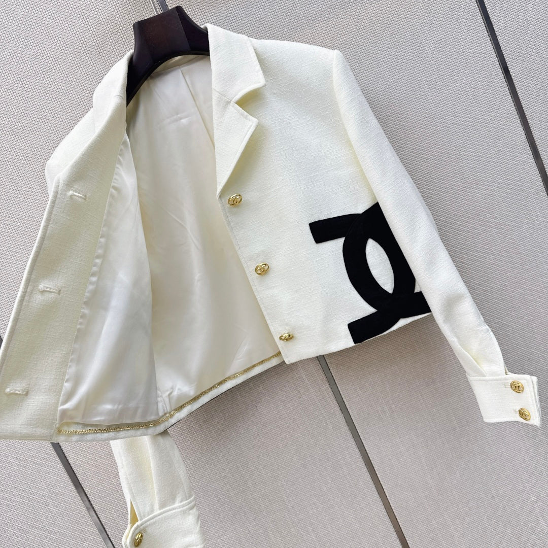 CC 26s Cruise 2026/27 Look 21 Blazer White Cotton 409187