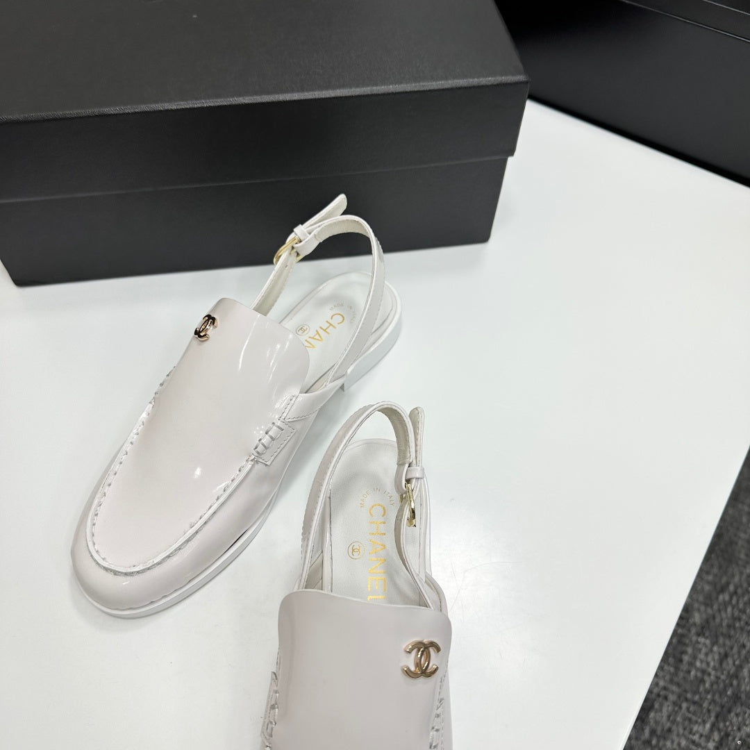 CC SS 2026 Pre Slingbacks White Patent Leather 630505