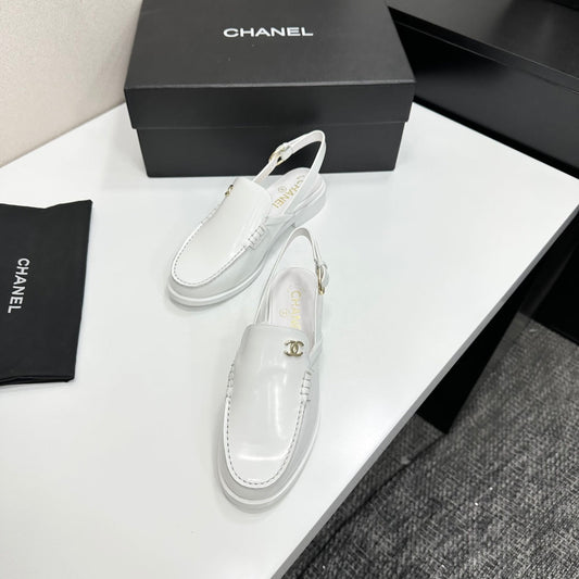 CC SS 2026 Pre Slingbacks White Calfskin 630479