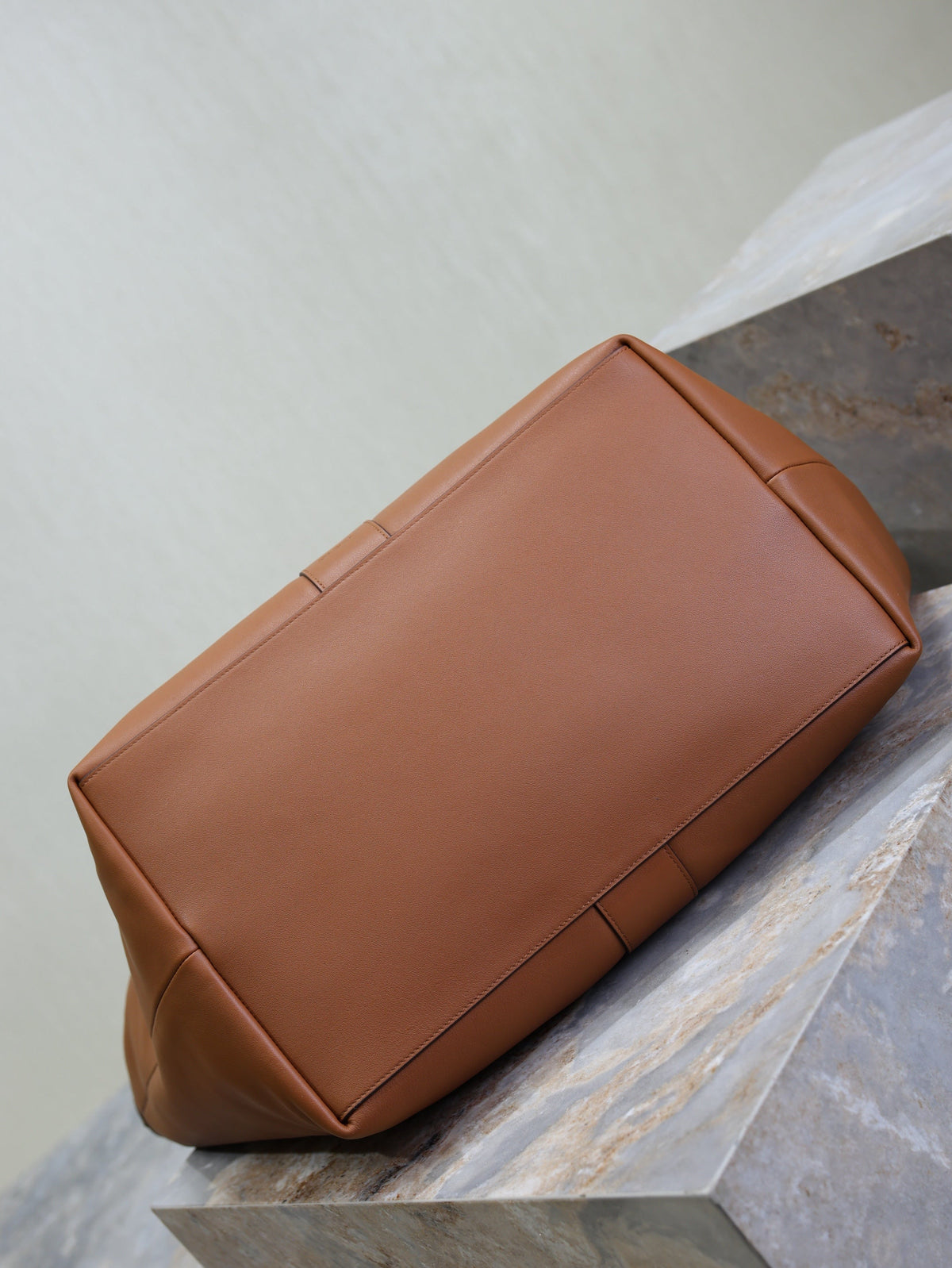 YSL Y Tote Bag Brown Cowhide