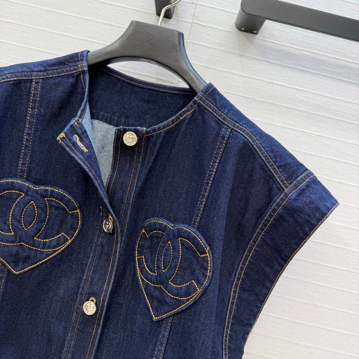 CC 26s Vest Jacket Dark Blue Denim 360879
