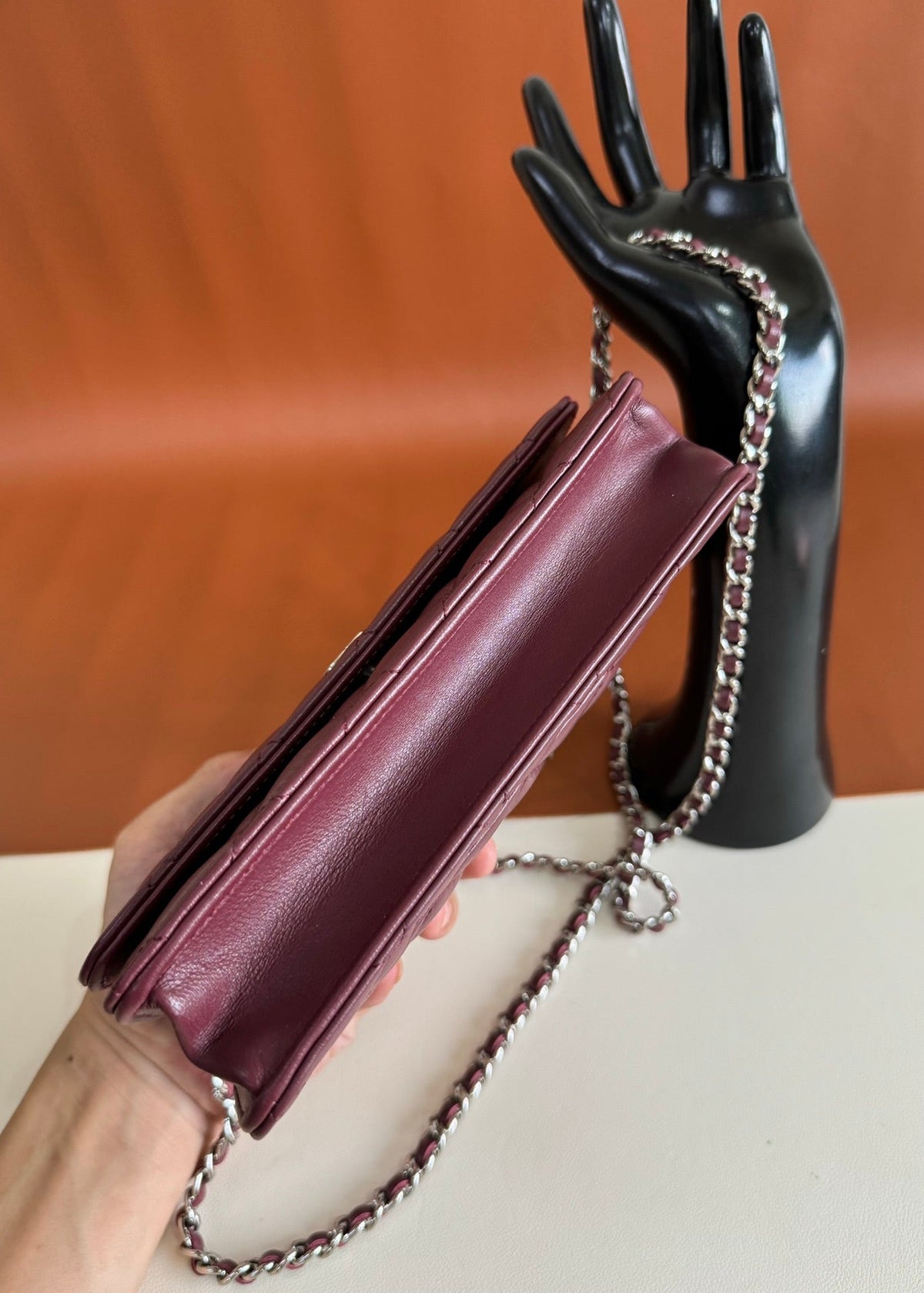 CC WOC 20cm Burgundy Lambskin GHW 223282