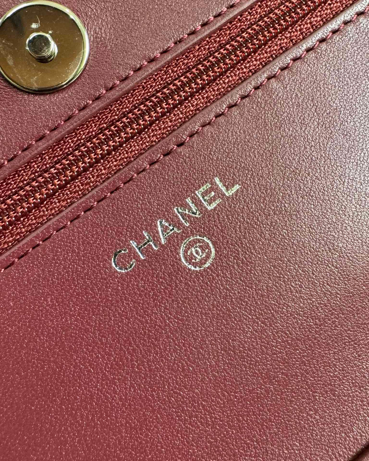 CC WOC 20cm Burgundy Lambskin GHW 223282