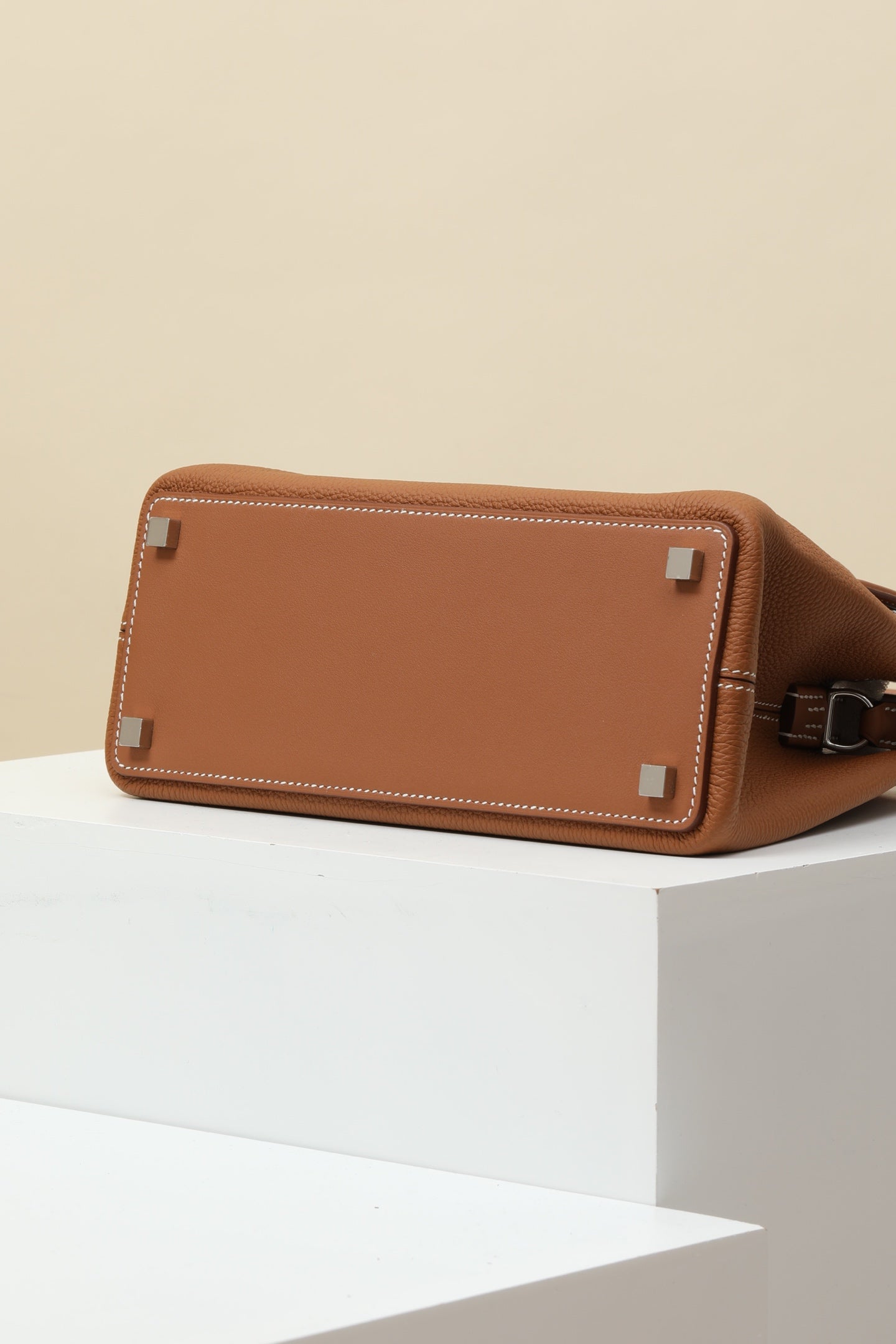 HM Medor Bag With Collier De Chien Clasp Brown Togo And Swift Calfskin 269928