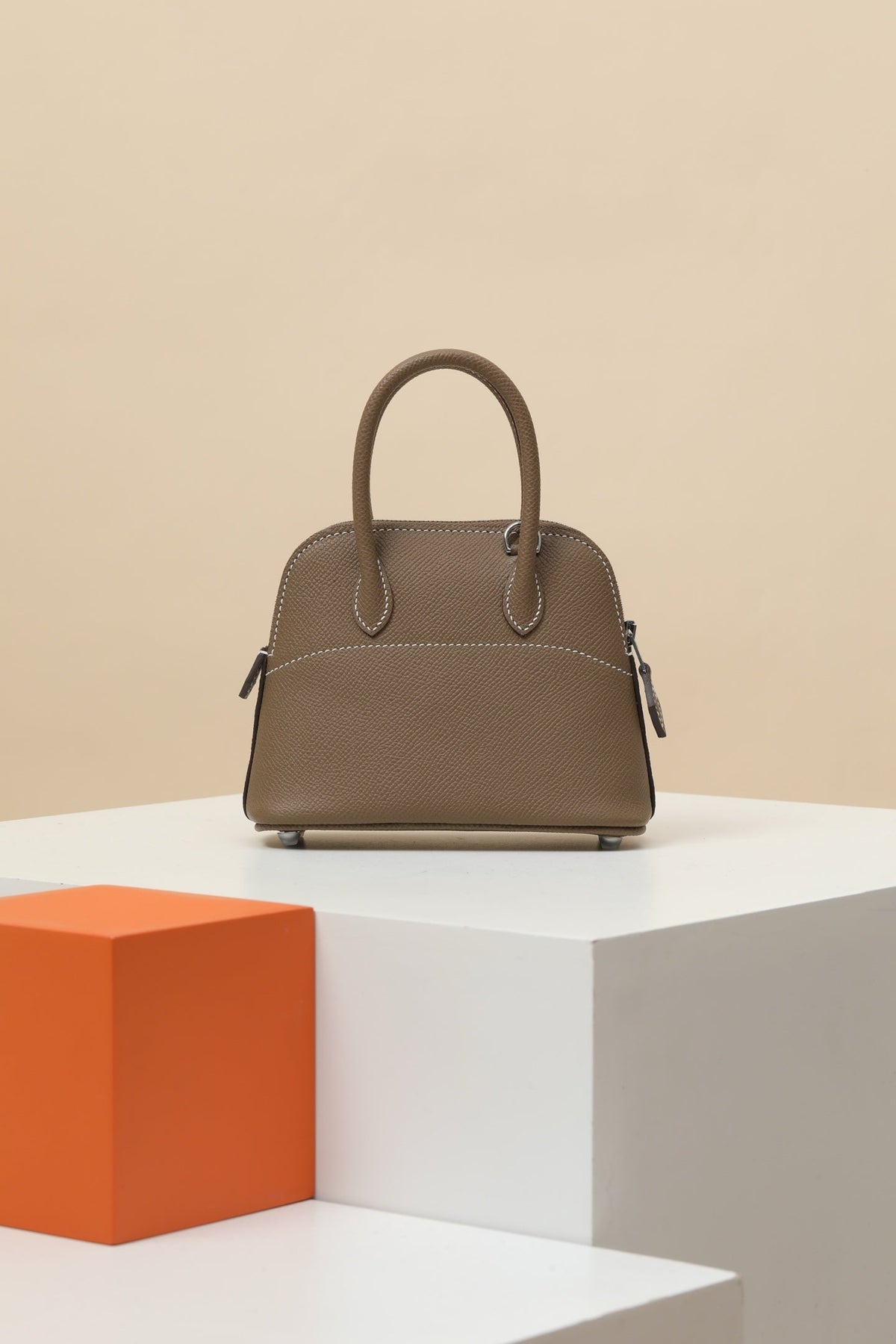 HM Bolide Bag 15cm Taupe Epsom Leather 284515