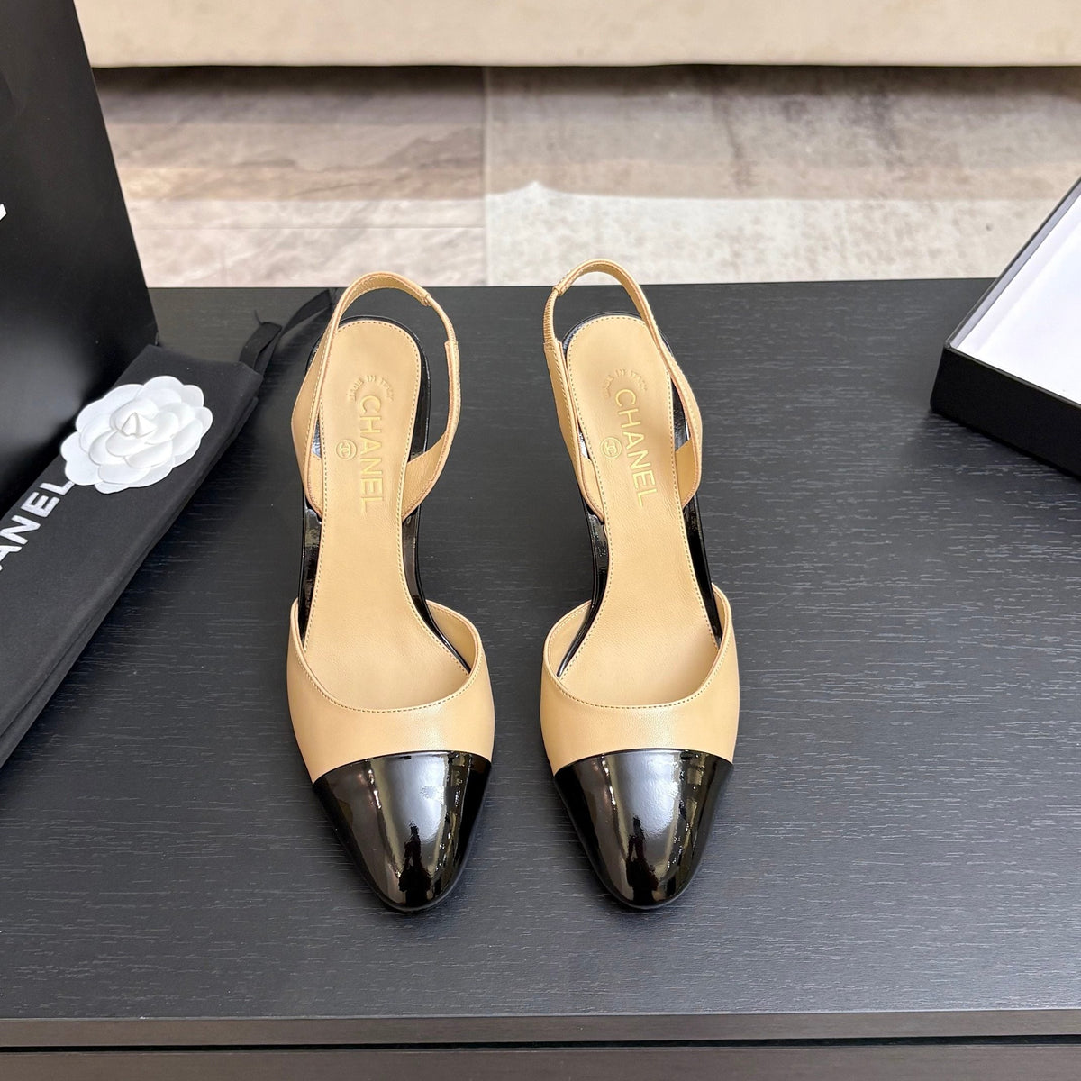 CC Métiers d’art 2026 Slingbacks 8.5cm Beige Leather 847278
