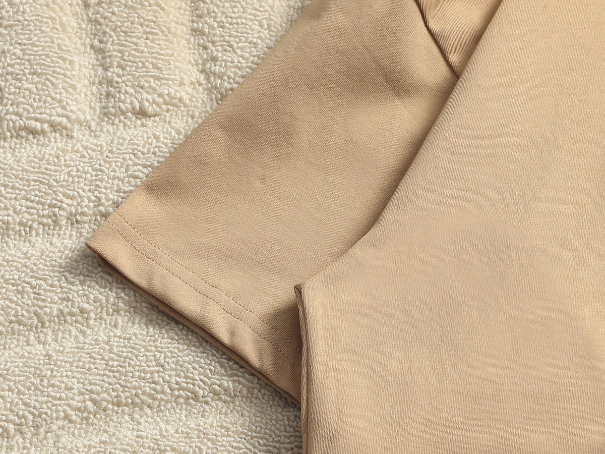 Burberry Men Oversized T-Shirt Beige Cotton