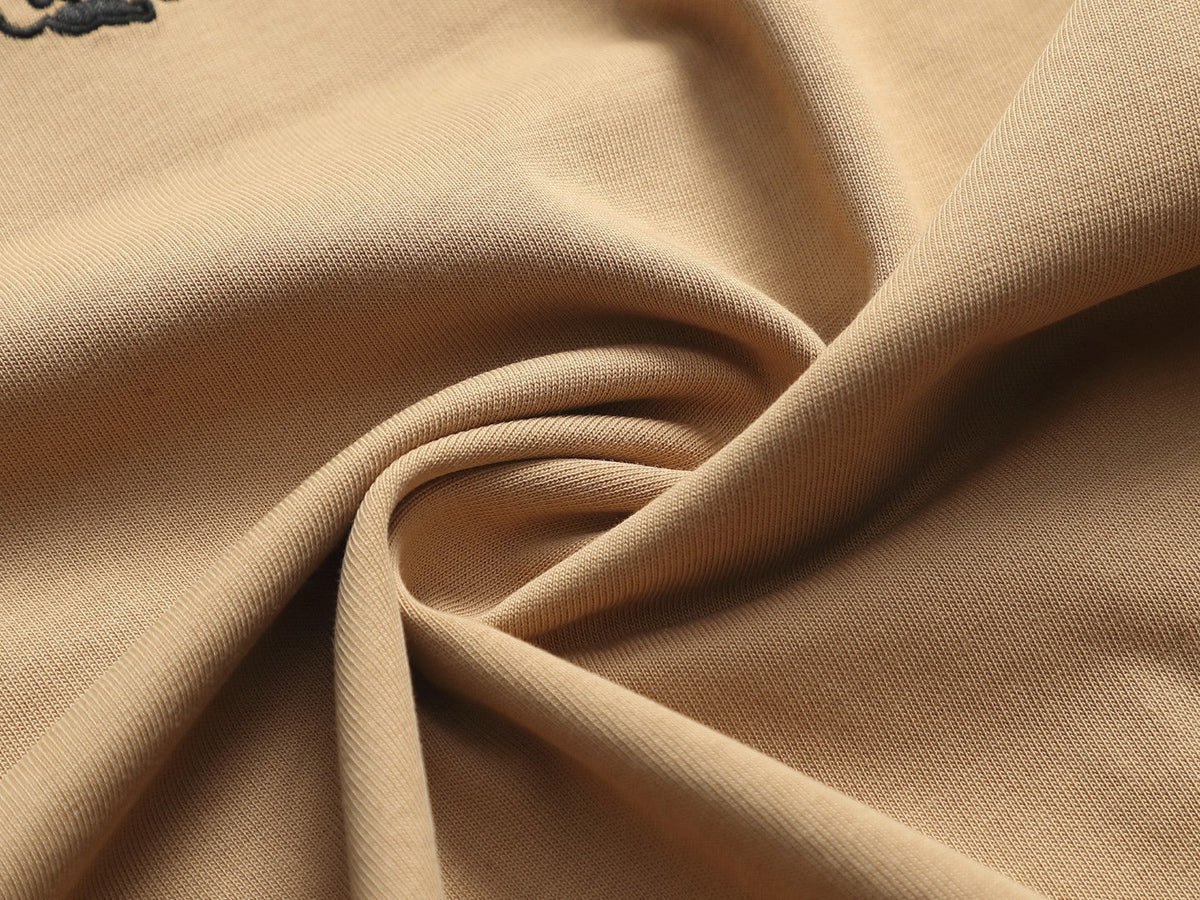 Burberry Men Oversized T-Shirt Beige Cotton