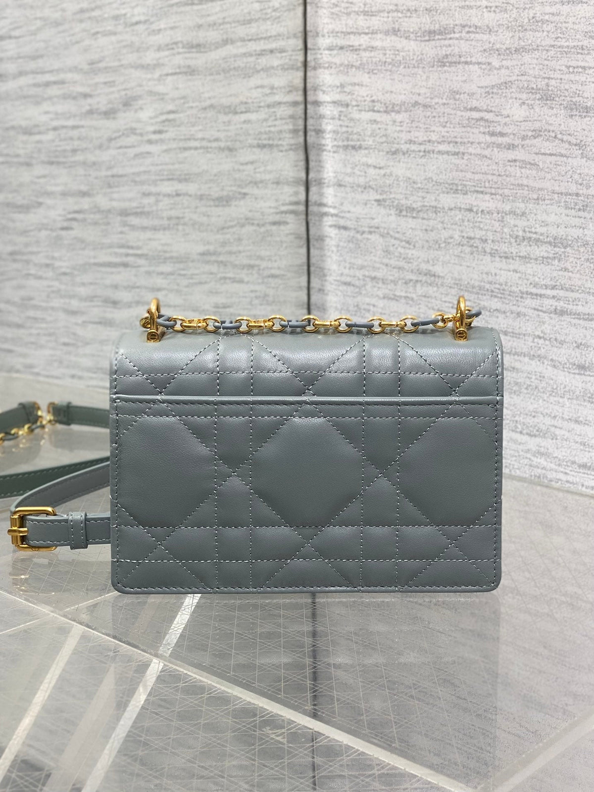 CD Miss Caro 17 Bag Grey Calfskin 229246