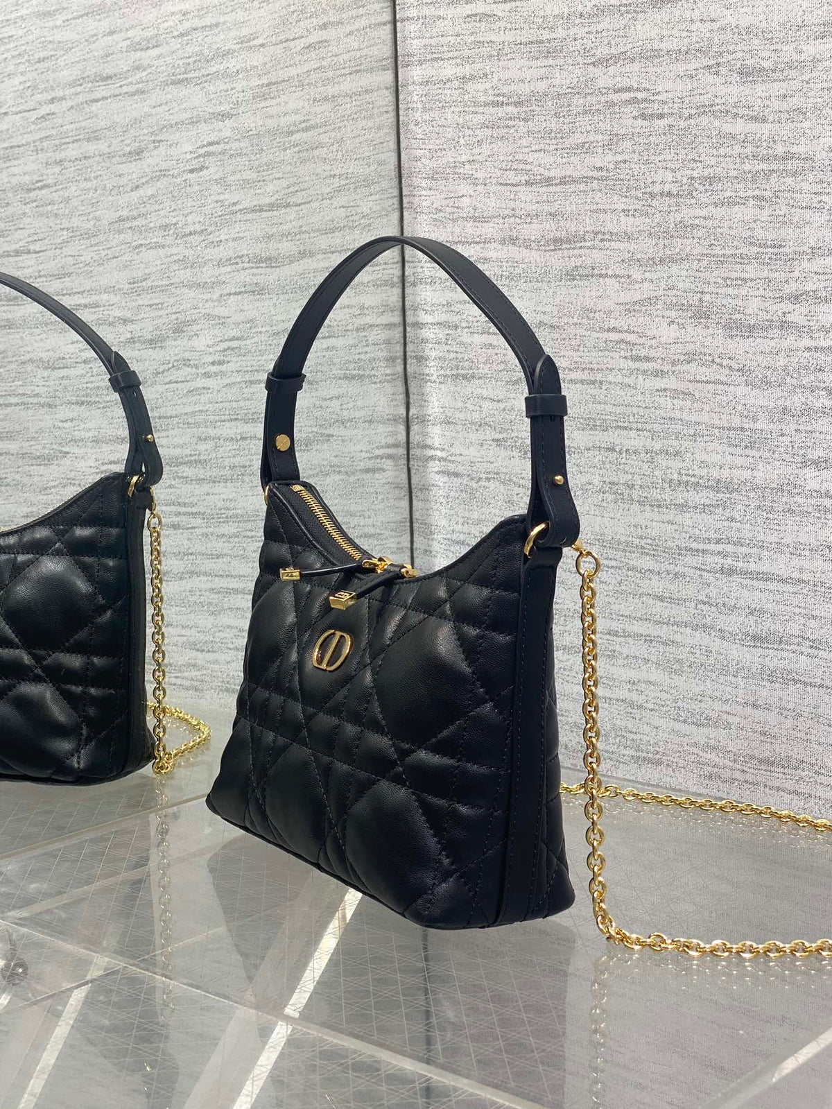 Dior 2025 Bag 19cm Black Lambskin 272824