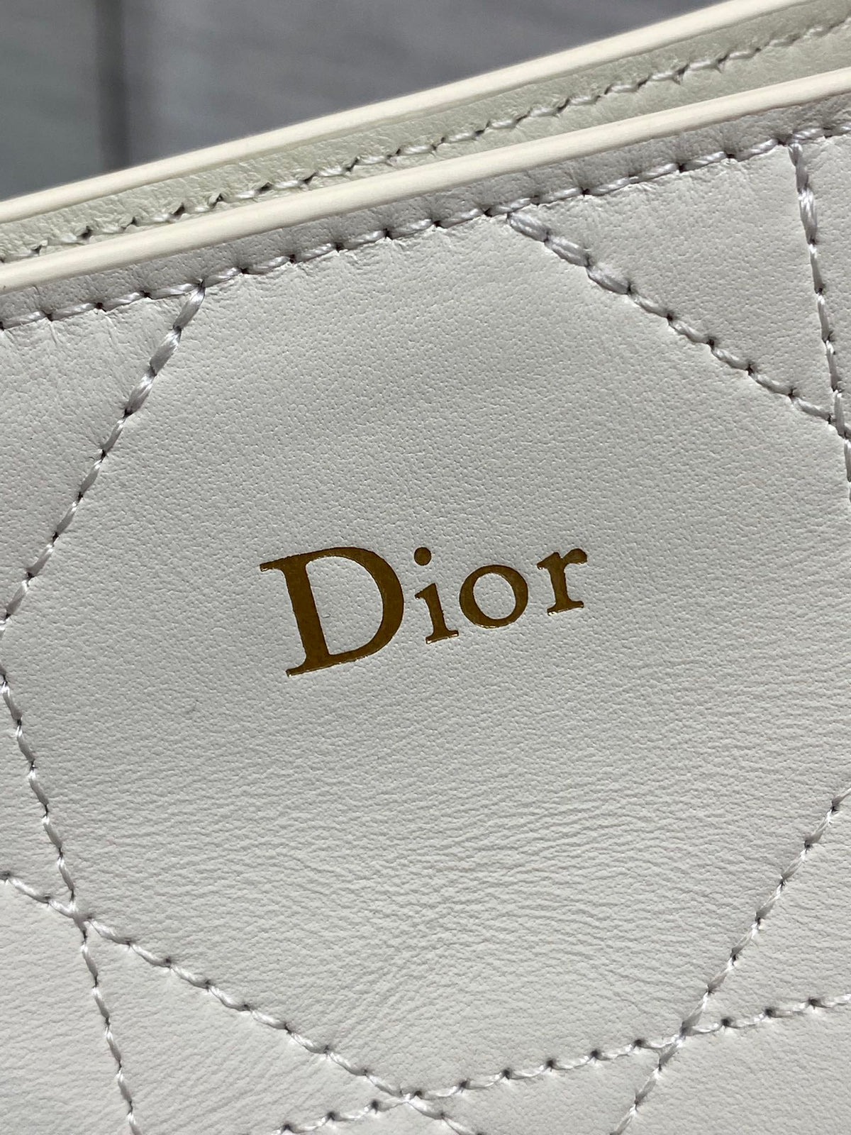 Dior Trianon Bag White Macrocannage Lambskin 286604