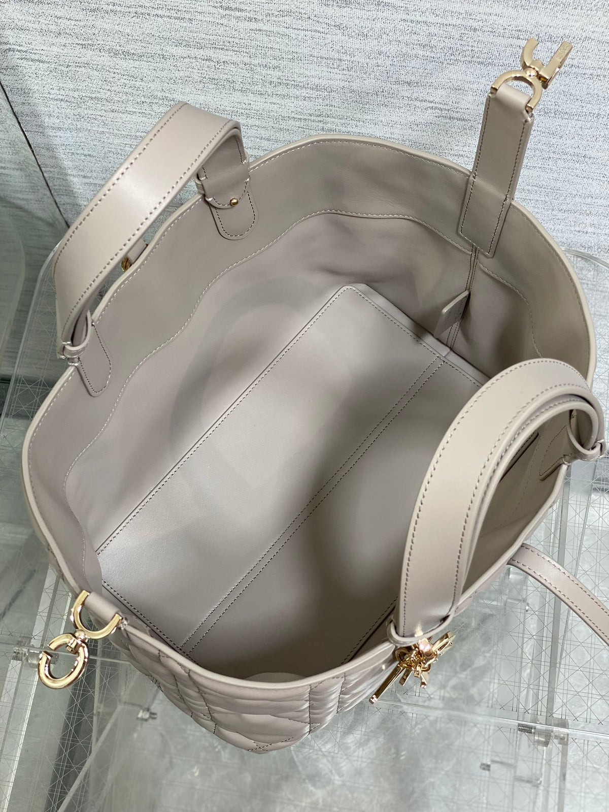 CD Toujours Bag 28.5cm Charcoal Gray Calfskin 286656