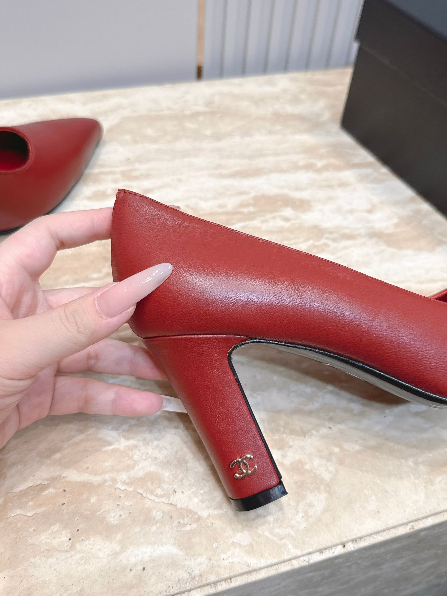 CC Métiers d’art 2026 Pumps 9.5cm Red Sheepskin 898967