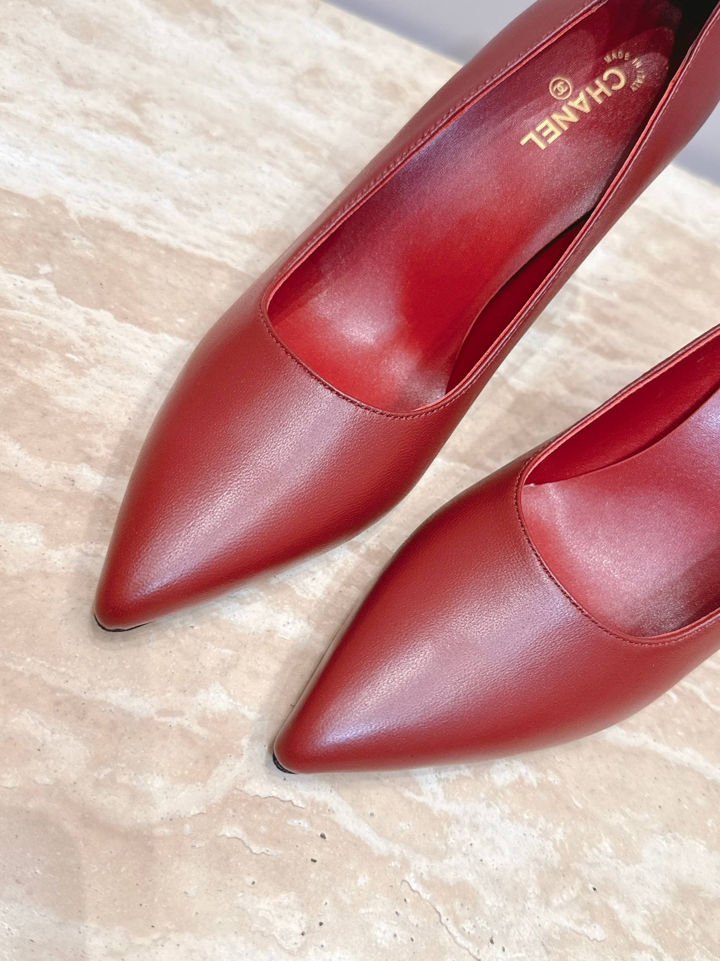 CC Métiers d’art 2026 Pumps 9.5cm Red Sheepskin 898967