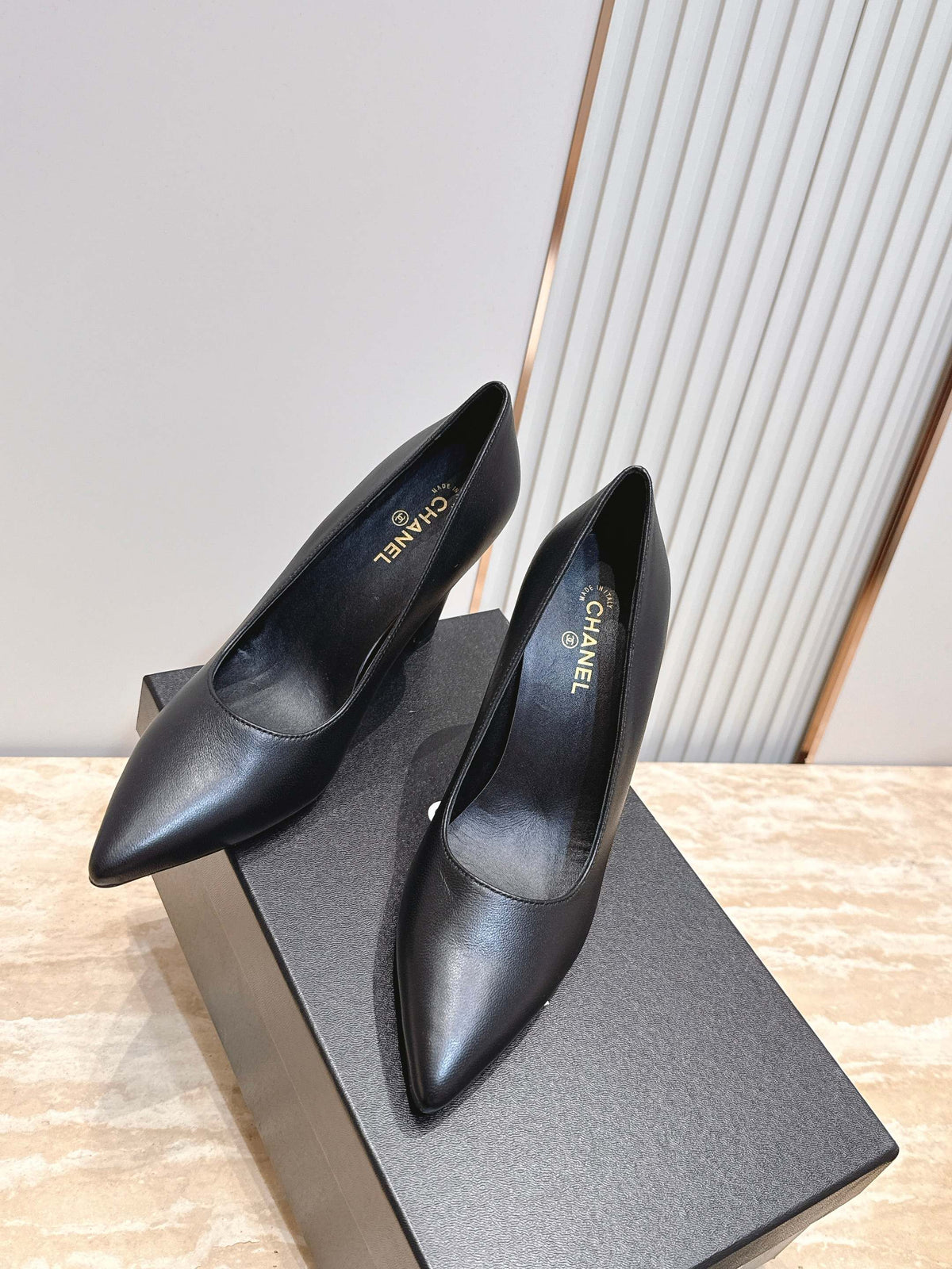 CC Métiers d’art 2026 Pumps 9.5cm Black Sheepskin 898969