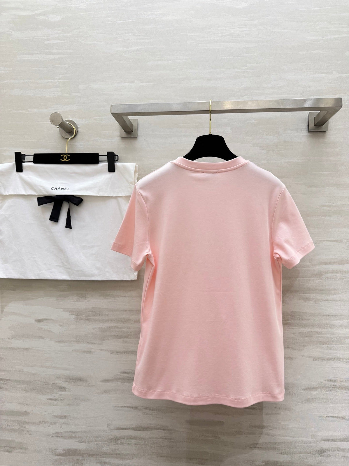 CC 26s Embroidered T-Shirt Light Pink Cotton 363665