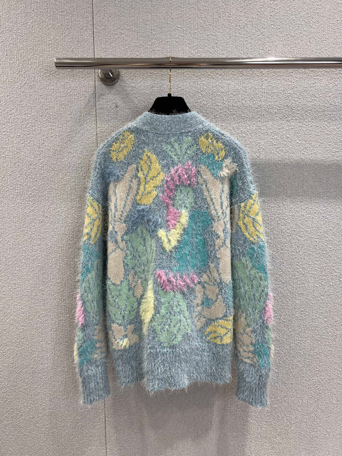 CC Cardigan Multicolor Wool Silk Cashmere