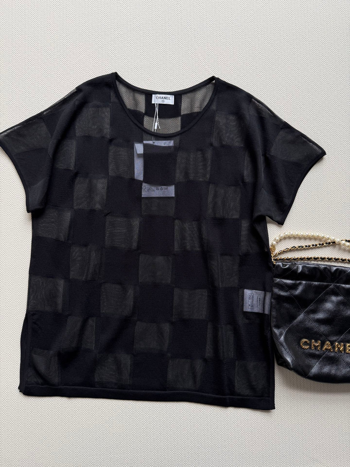 Chanel 26s Plaid Short-Sleeve Shirt Style 1160